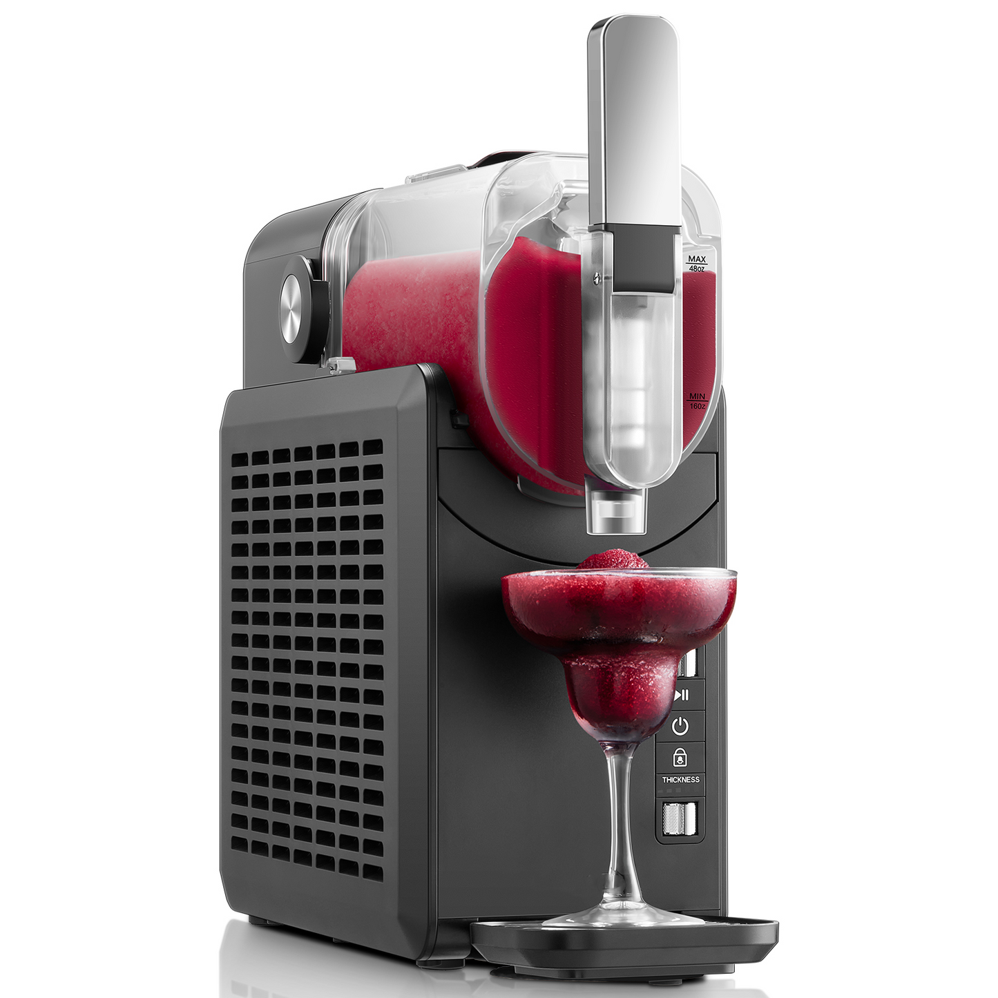 Professional Slushie Machine with ๐๐ฎ๐ข๐๐ค-๐๐ซ๐๐๐ณ๐ Technology, ๐๐ ๐จ๐ณ Drink & Slushy Machine, ๐ ๐๐ซ๐๐ฌ๐๐ญ๐ฌ, Frozen Margaritas, Frappรฉs, Milkshakes and More, Premium Accents, Black