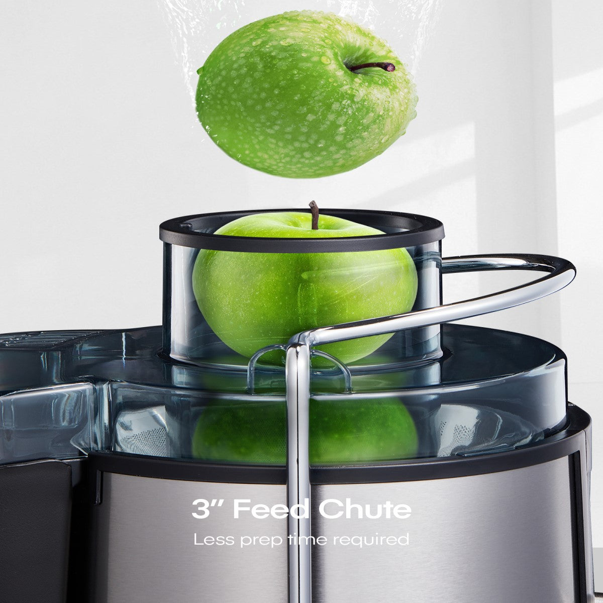 FOHERE Juicer Machines, Juicer Machines Vegetable and Fruit Easy to Clean with 3" Wide Mouth, Compact Centrifugal Juicer Extractor Anti-Drip with Dual Speeds, Recipe & Brush