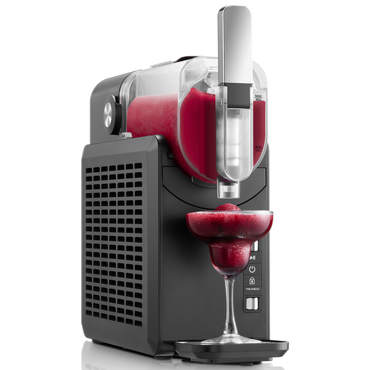 Professional Slushie Machine with 𝐐𝐮𝐢𝐜𝐤-𝐟𝐫𝐞𝐞𝐳𝐞 Technology, 𝟔𝟖 𝐨𝐳 Drink & Slushy Machine, 𝟓 𝐏𝐫𝐞𝐬𝐞𝐭𝐬, Frozen Margaritas, Frappés, Milkshakes and More, Premium Accents, Black