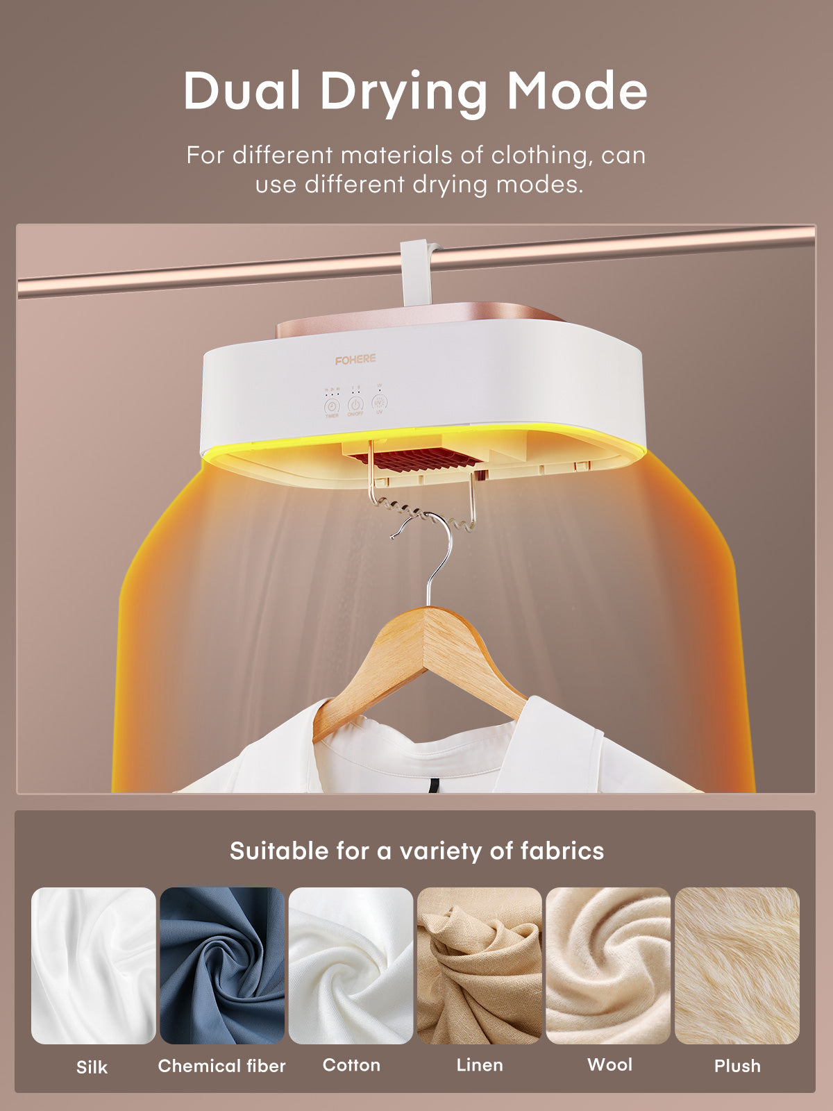 Portable Clothes Dryer, Compact Foldable Mini Dryer, 8H Timed 480 Minute Drying, with Dryer Bag, for Travel, RV, Home, Apartment, for Laundry, Light Clothes, Underwear, Baby Clothes