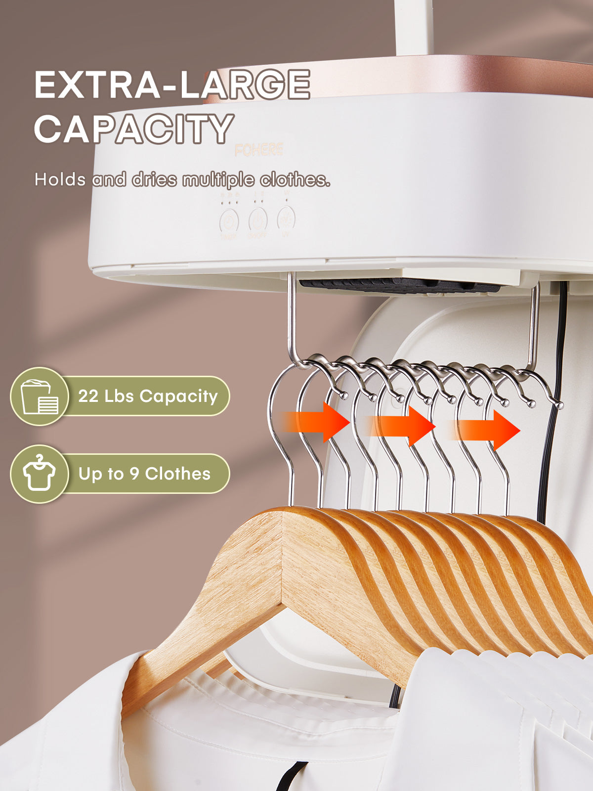 Portable Clothes Dryer, Compact Foldable Mini Dryer, 8H Timed 480 Minute Drying, with Dryer Bag, for Travel, RV, Home, Apartment, for Laundry, Light Clothes, Underwear, Baby Clothes