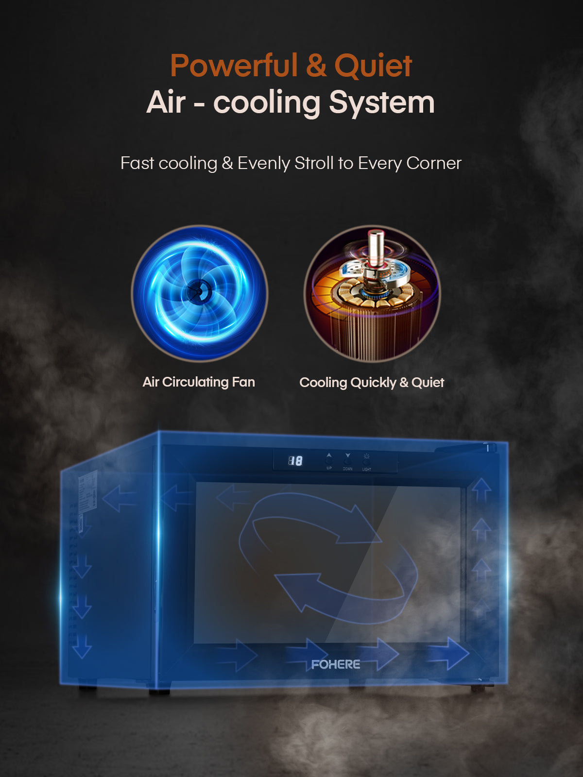 8 Bottles Freestanding Wine Cellar, Wine Fridge with Digital Temperature Control